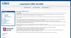 Desktop Screenshot of cirel.recherche.univ-lille3.fr