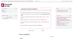 Desktop Screenshot of moodle.univ-lille3.fr