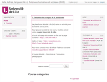 Tablet Screenshot of moodle.univ-lille3.fr