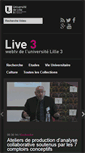 Mobile Screenshot of live3.univ-lille3.fr