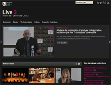 Tablet Screenshot of live3.univ-lille3.fr